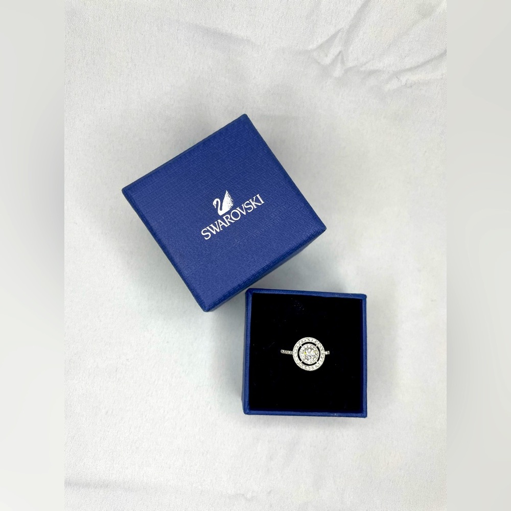 Swarovski Ring Attract Light-Dual Ring (size 7)